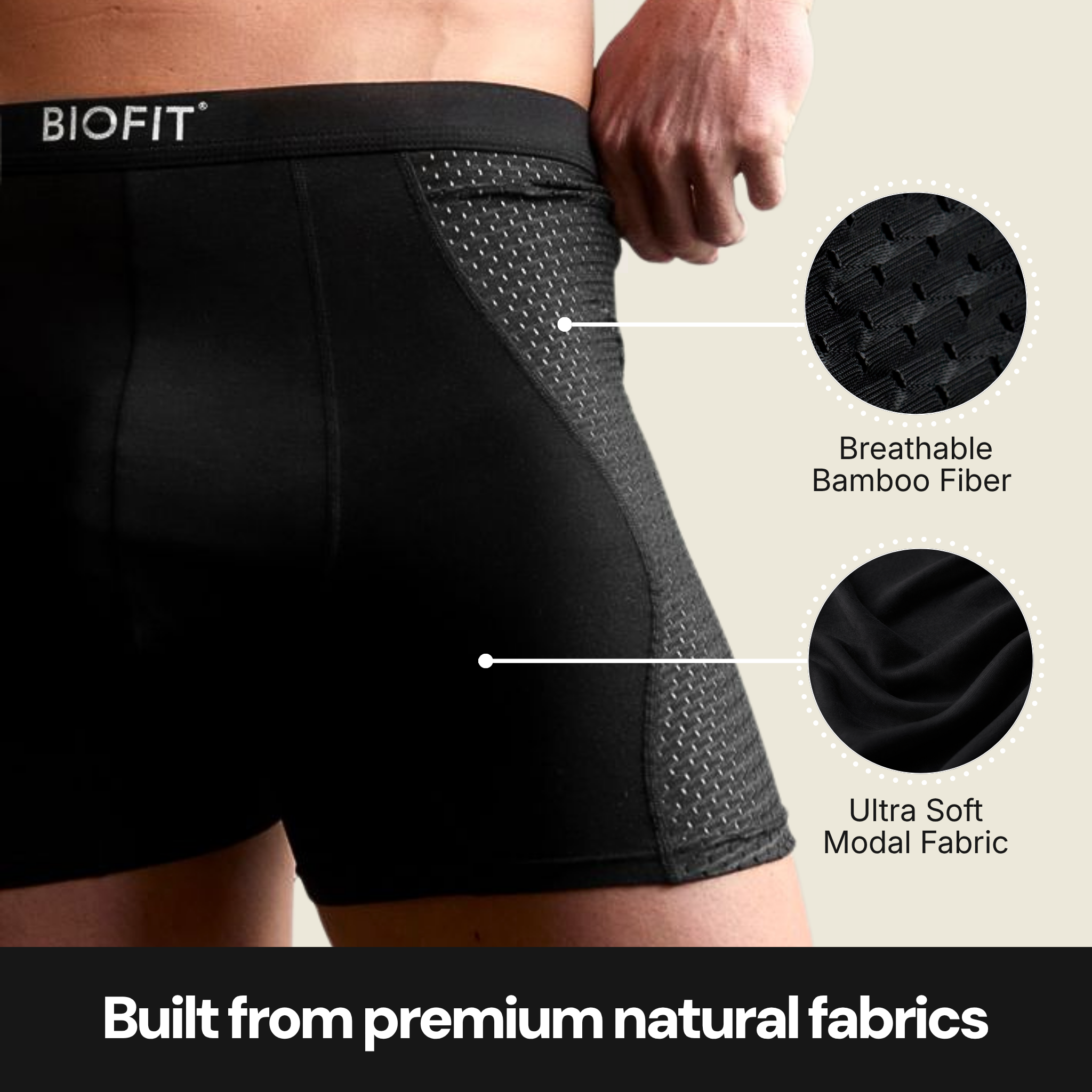 BIOFIT® Origins Boxers Black