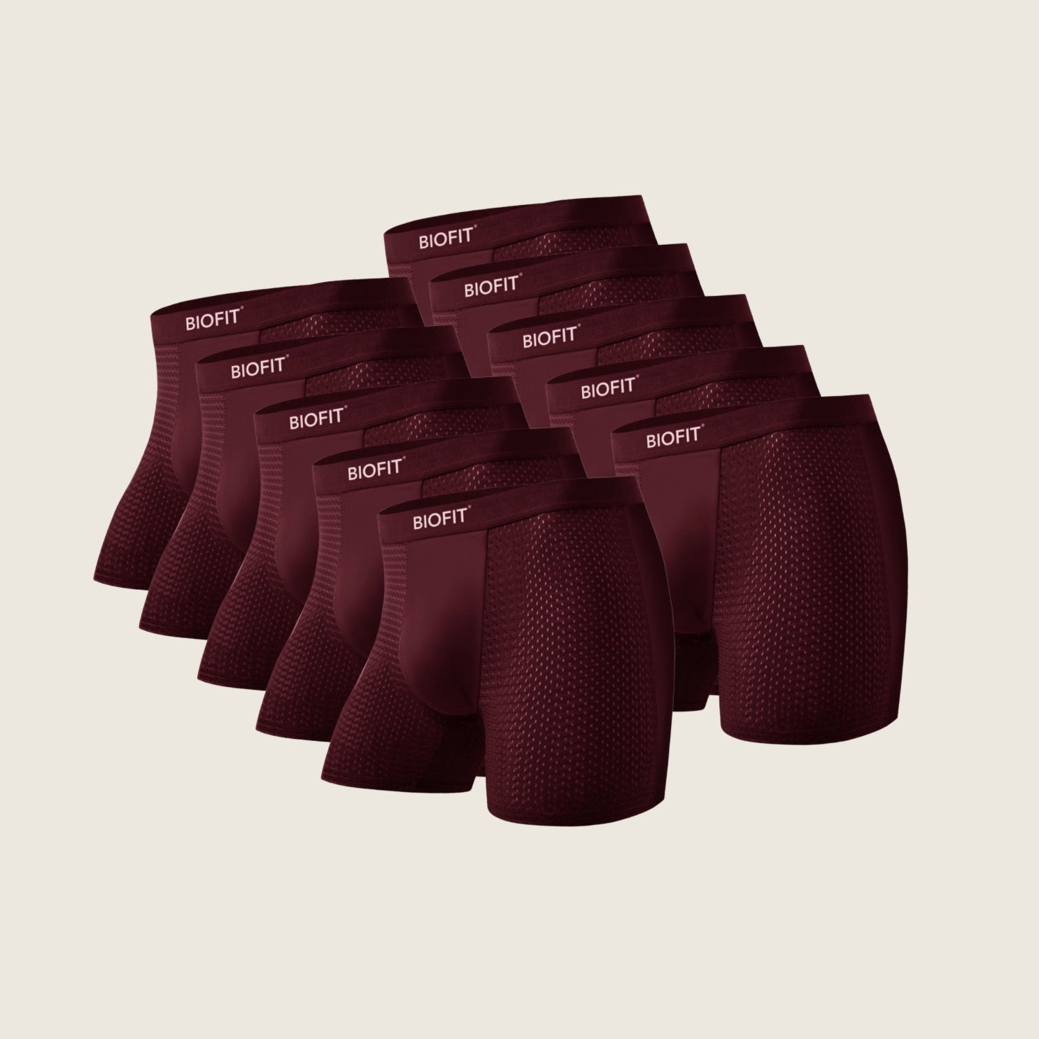BIOFIT Essentials Boxer Briefs Red | 5 Pack + 5 FREE