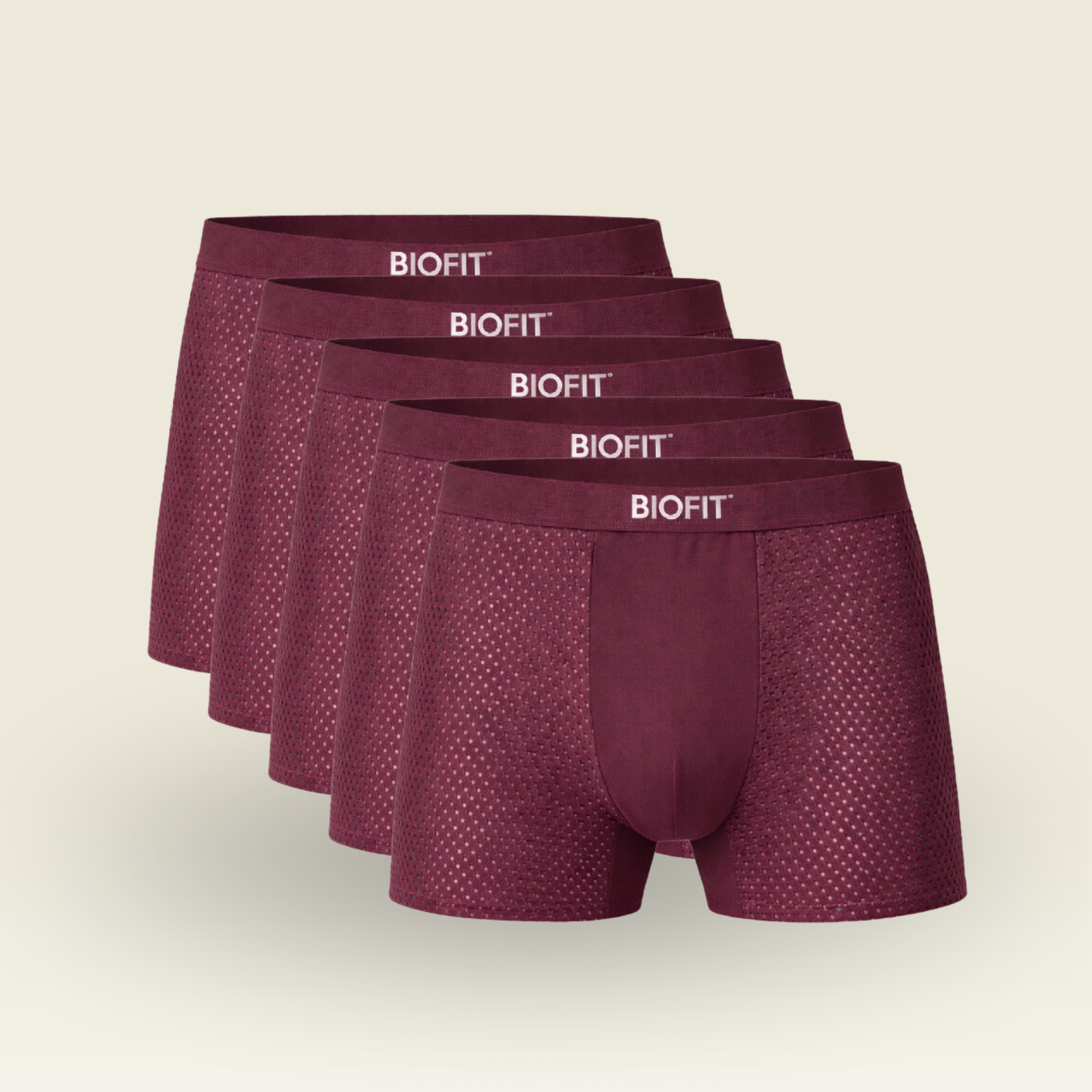 BIOFIT® Essentials Boxer Trunks Red