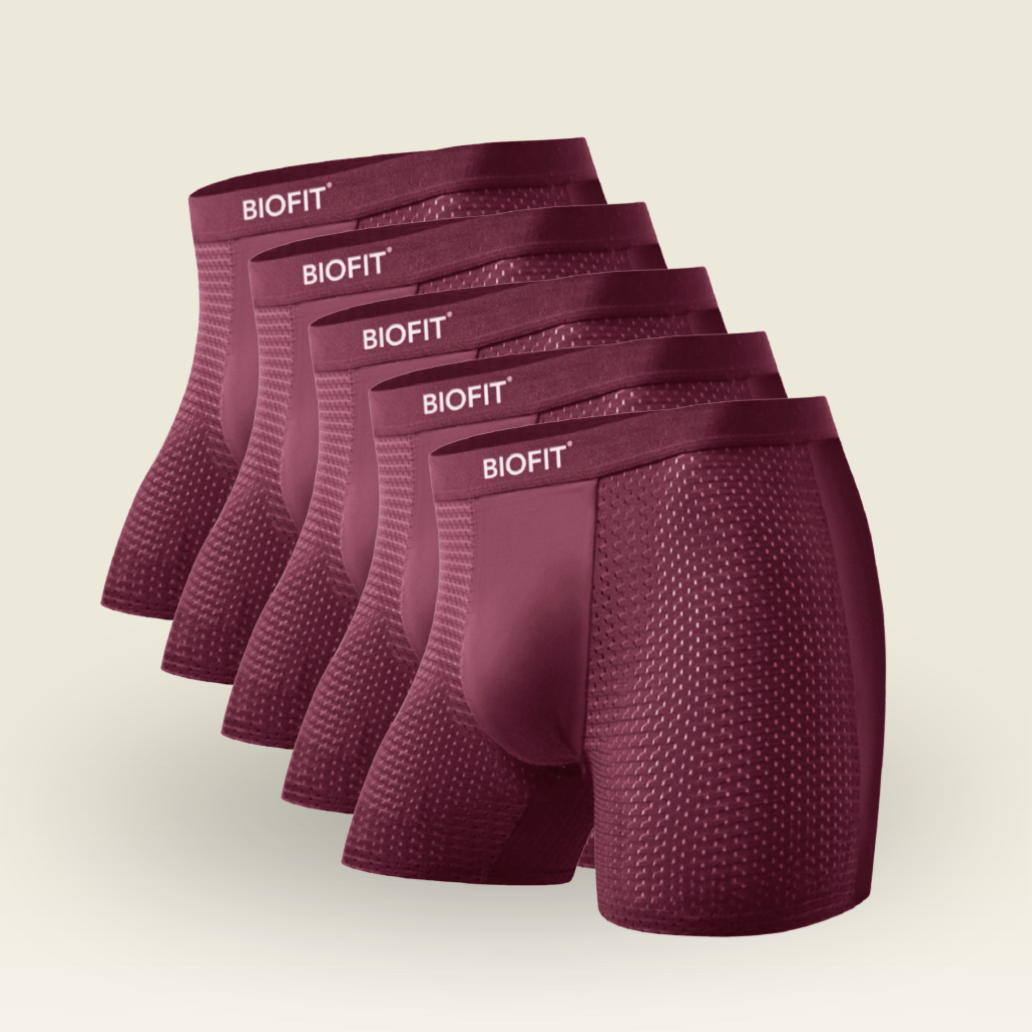 BIOFIT® Essentials Boxer Trunks Red